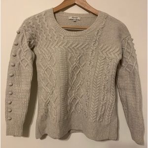 Madewell wool cable knit sweater